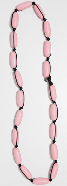 Evie Marques Original necklace Blush on black cord