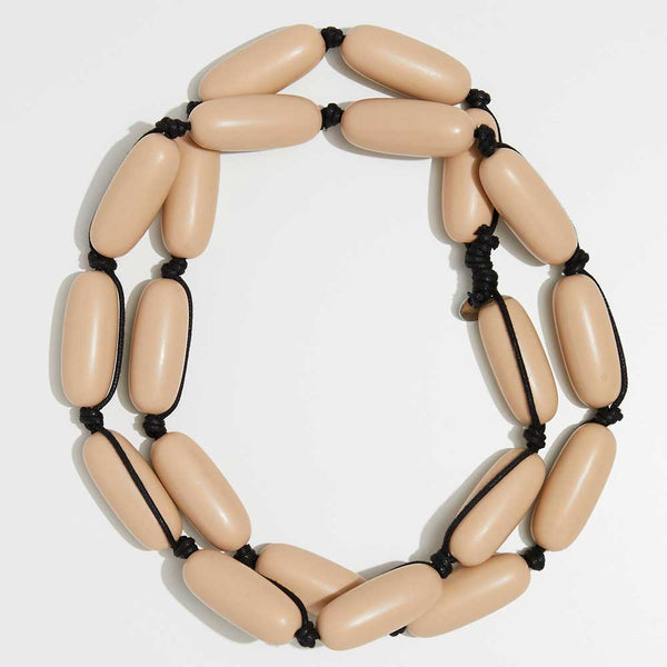 Evie Marques Original necklace Caramel on black cord