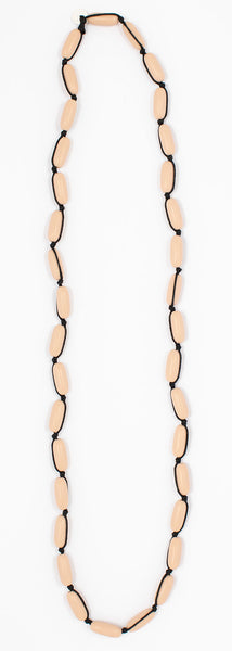 Evie Marques Mini necklace Caramel on black cord