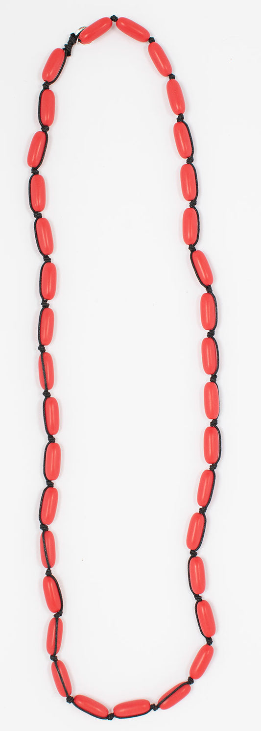 Evie Marques Mini necklace Cherry Pie on black cord