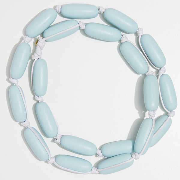 Evie Marques Endless Summer necklace Cloud on white cord