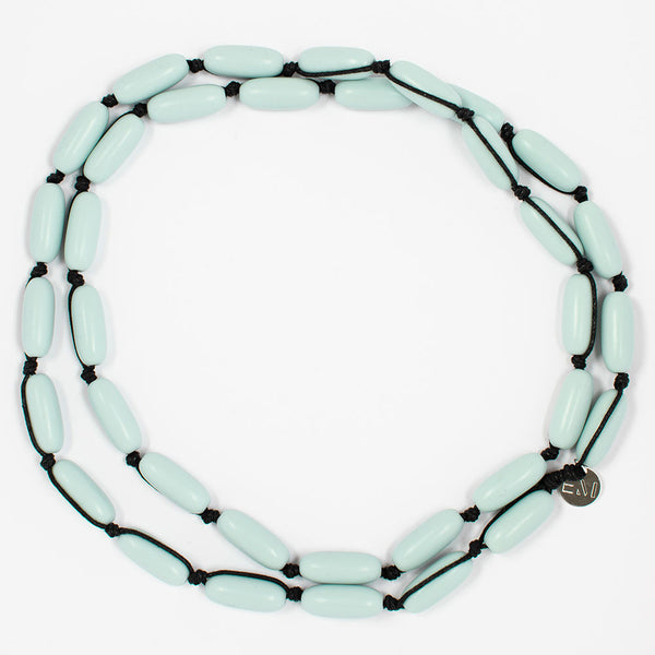 Evie Marques Mini necklace Cloud on black cord