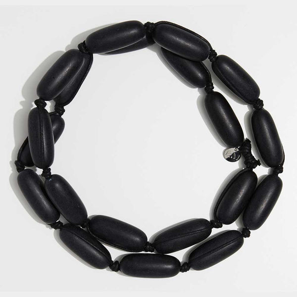 Evie Marques Original necklace Coal on black cord