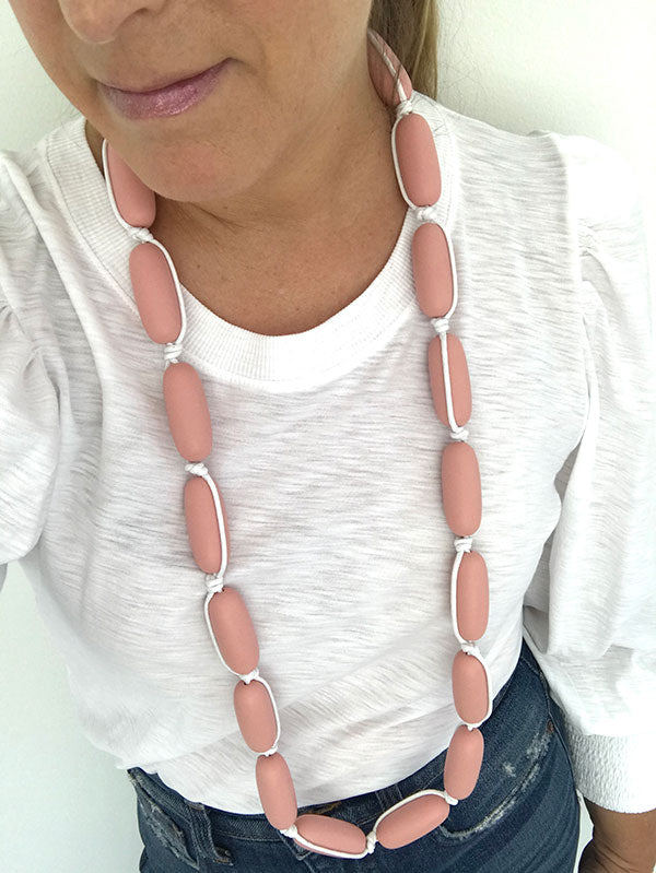 Evie Marques Endless Summer necklace Sunset on white cord
