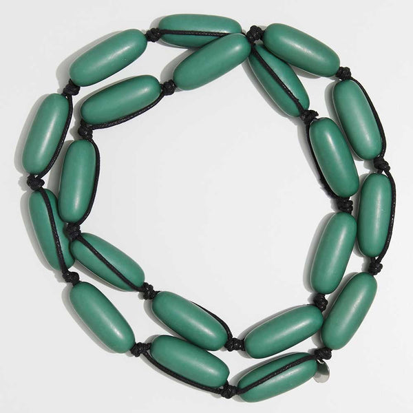 Evie Marques Original necklace Grass on black cord