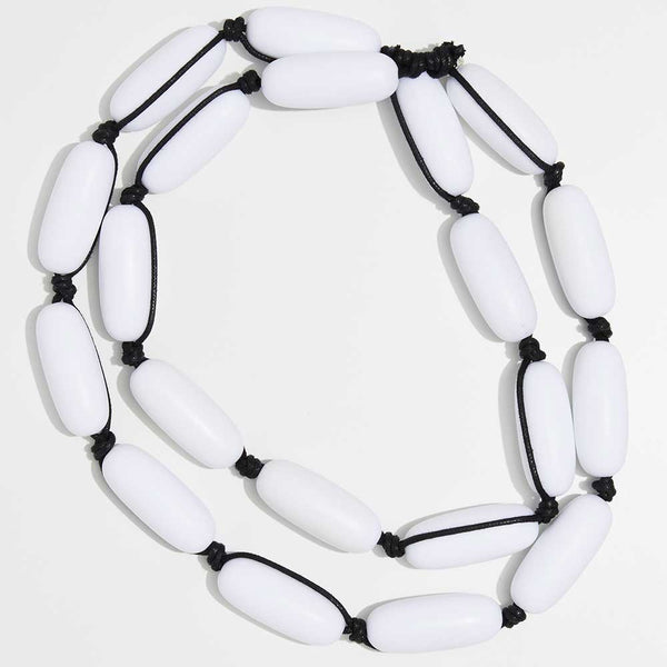 Evie Marques Original necklace Marshmallow on black cord