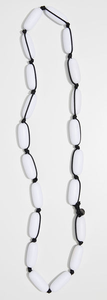 Evie Marques Original necklace Marshmallow on black cord