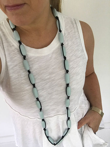 Evie Marques Midi necklace Cloud on black cord