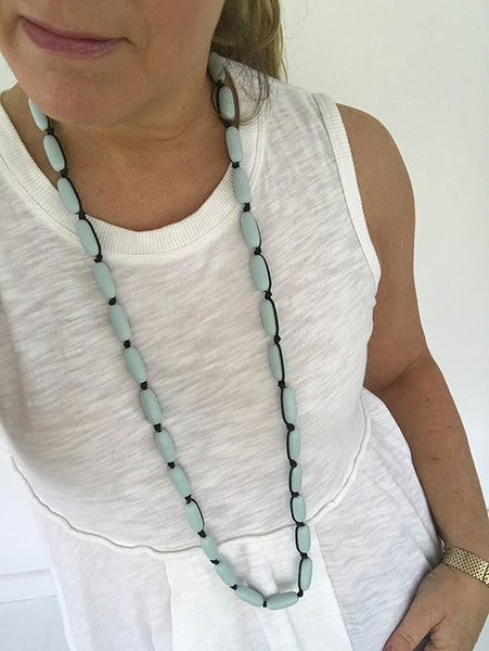 Evie Marques Mini necklace Cloud on black cord