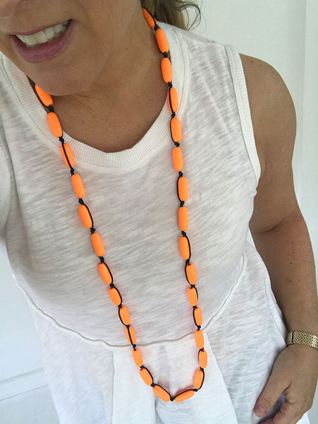 Evie Marques Mini necklace Pop on black cord