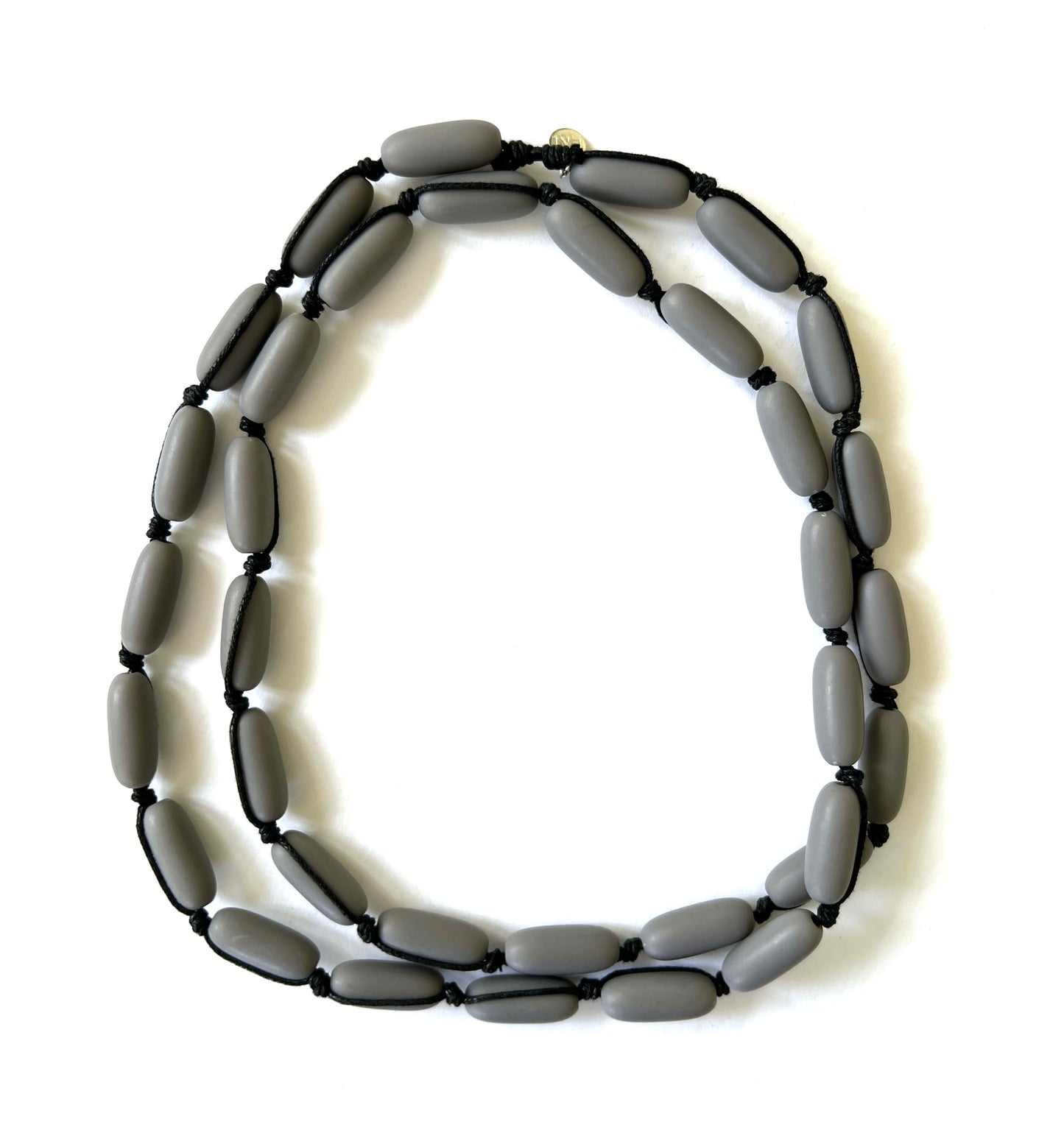 Stone on Black Cord