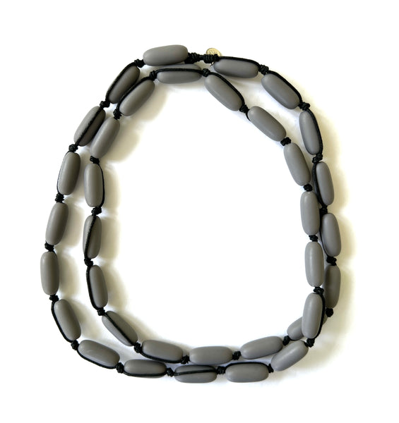 Stone on Black Cord Mini