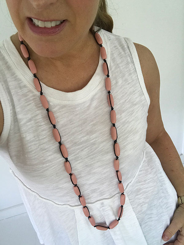 Evie Marques Mini necklace Sunset on black cord