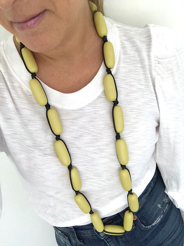 Evie Marques Original necklace Bowie on black cord