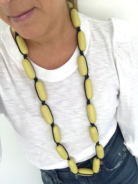 Evie Marques Original necklace Bowie on black cord