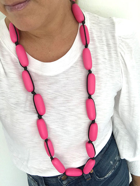 Evie Marques Original necklace Party on black cord