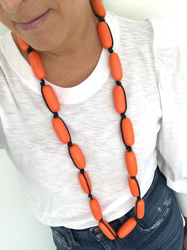 Evie Marques Original necklace Tangy on black cord
