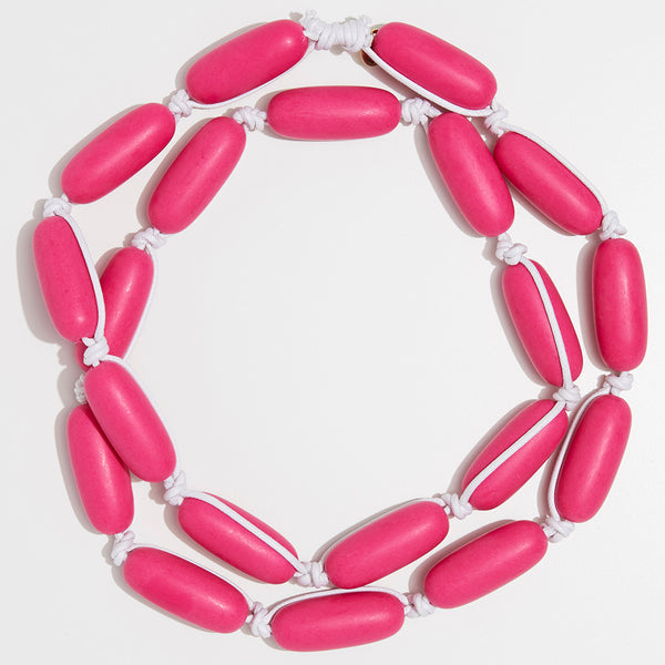 Evie Marques Endless Summer necklace Party on white cord
