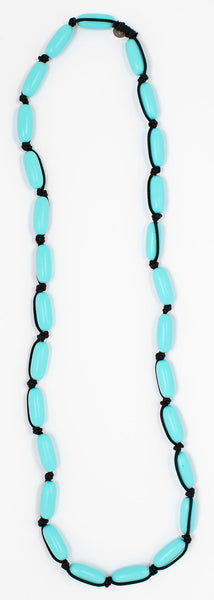 Evie Marques Midi necklace Pool on black cord
