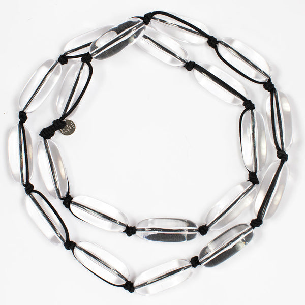 Evie Marques Original necklace Water on black cord