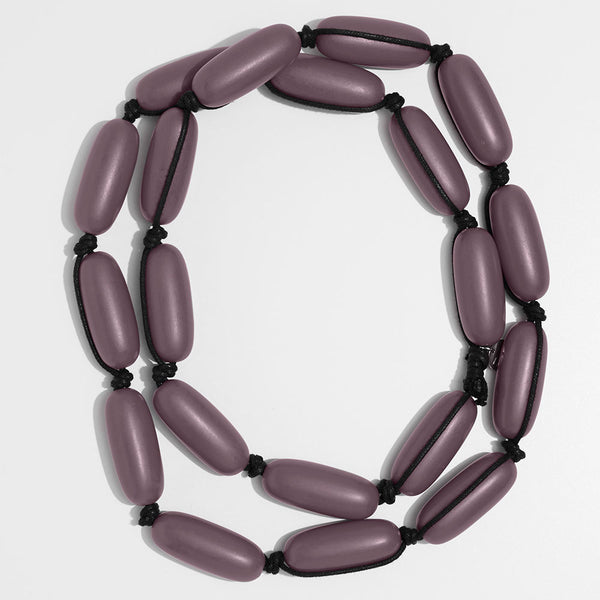 Evie Marques Original necklace Wine on black cord