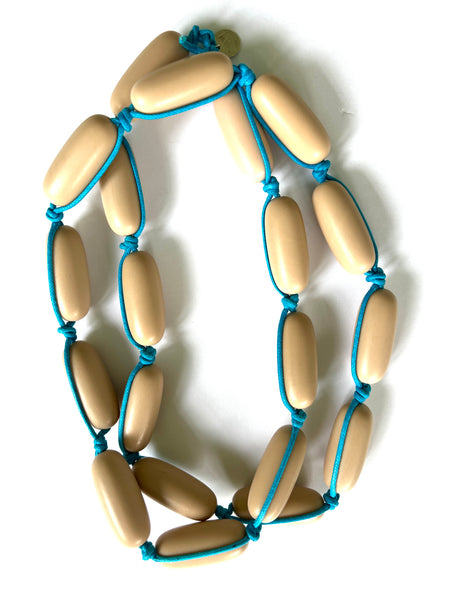 Vesper - Caramel and Turquoise