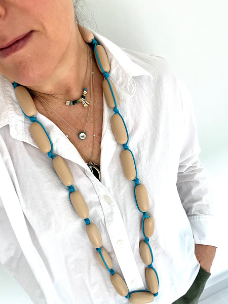 Vesper - Caramel and Turquoise