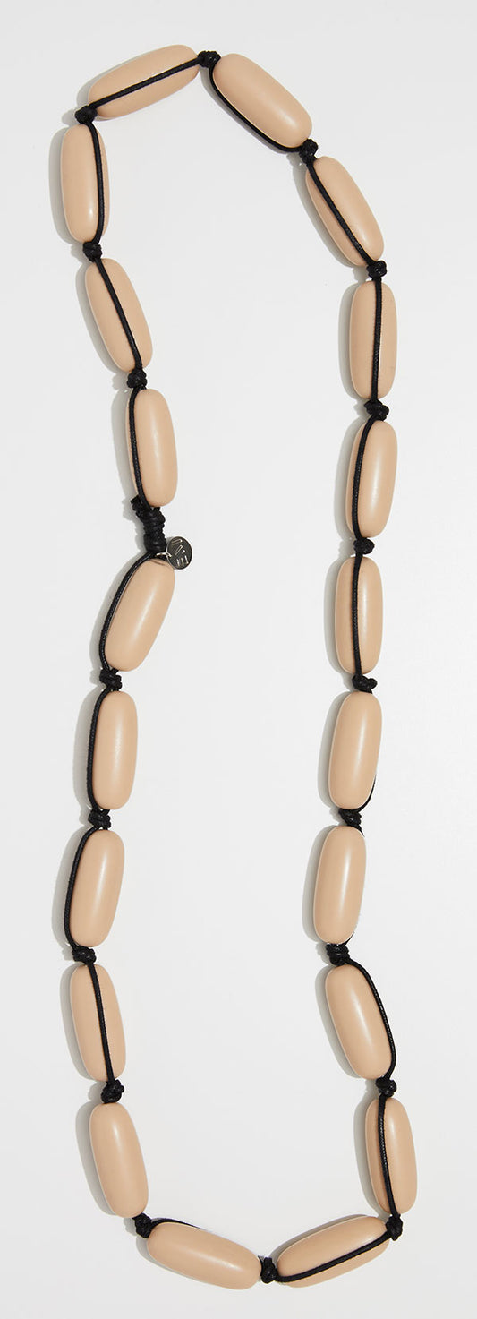 Evie Marques Original necklace Caramel on black cord