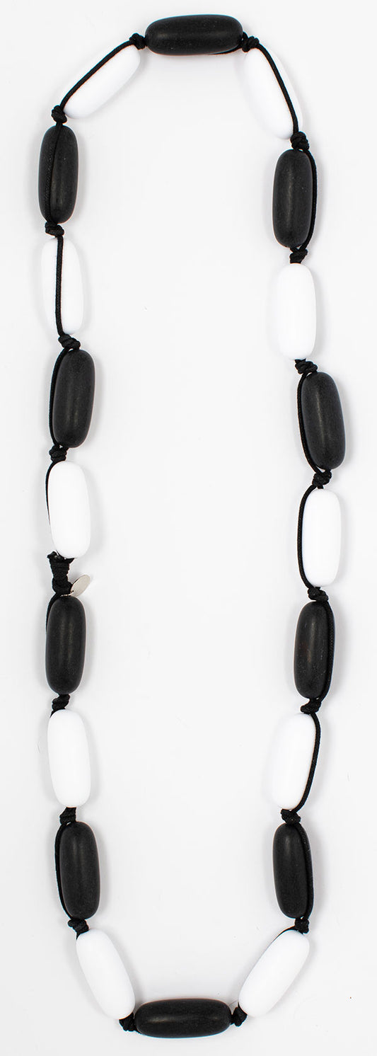 Evie Marques Original necklace Checker Board on black cord
