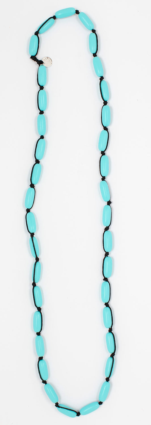 Evie Marques Mini necklace Pool on black cord