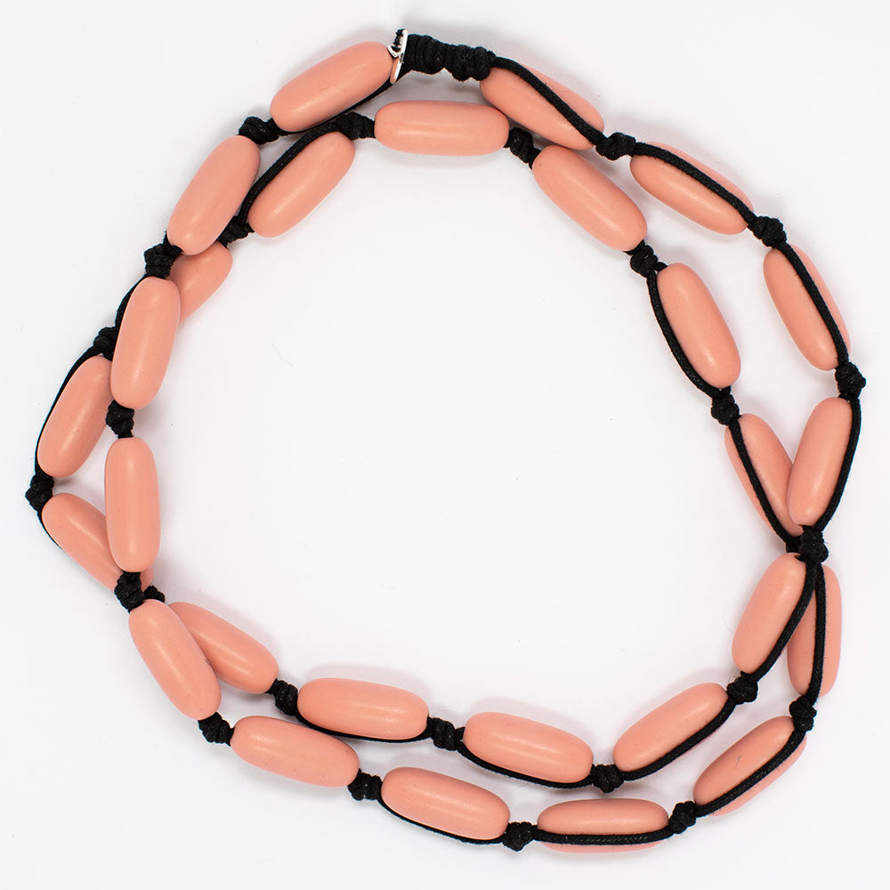 Evie Marques Midi necklace Sunset on black cord